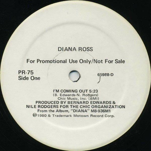 Diana Ross / Mira Waters / Legend (27) : I'm Coming Out / Rock And Roll Me / Shake It Lady (12", Promo)