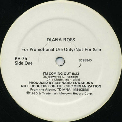 Diana Ross / Mira Waters / Legend (27) : I'm Coming Out / Rock And Roll Me / Shake It Lady (12", Promo)