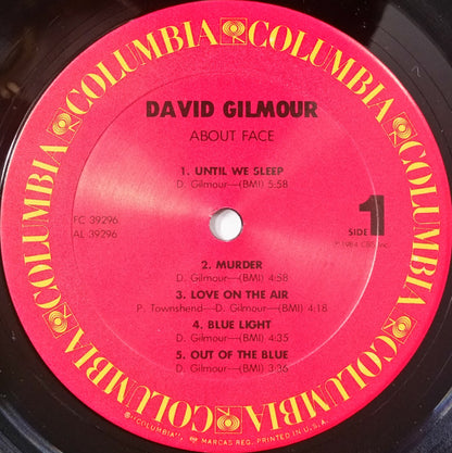 David Gilmour : About Face (LP, Album, Car)