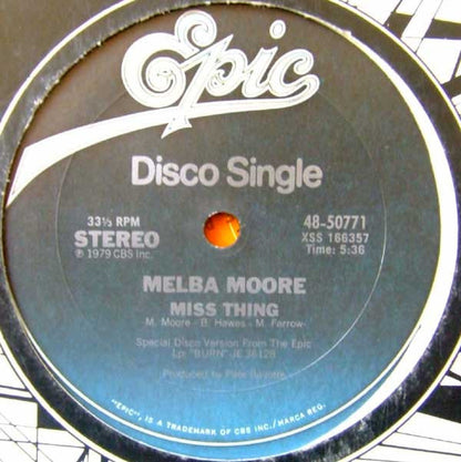 Melba Moore : Miss Thing / Need Love (12")