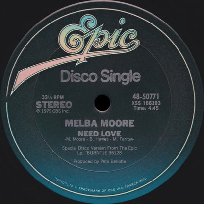 Melba Moore : Miss Thing / Need Love (12")
