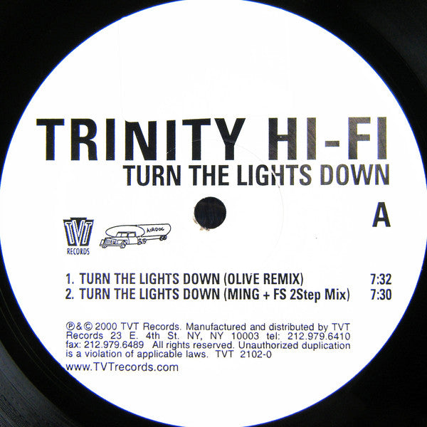 Trinity Hi-Fi : Turn The Lights Down (12")