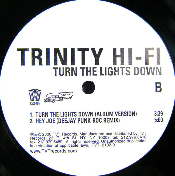 Trinity Hi-Fi : Turn The Lights Down (12")