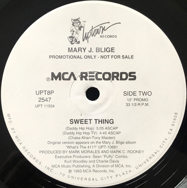 Mary J. Blige : Sweet Thing (12", Promo)