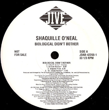 Shaquille O'Neal : Biological Didn't Bother (12", Promo)