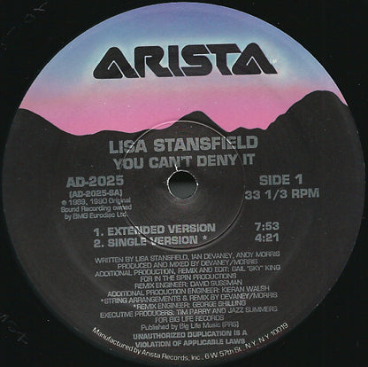 Lisa Stansfield : You Can't Deny It (12", Spe)