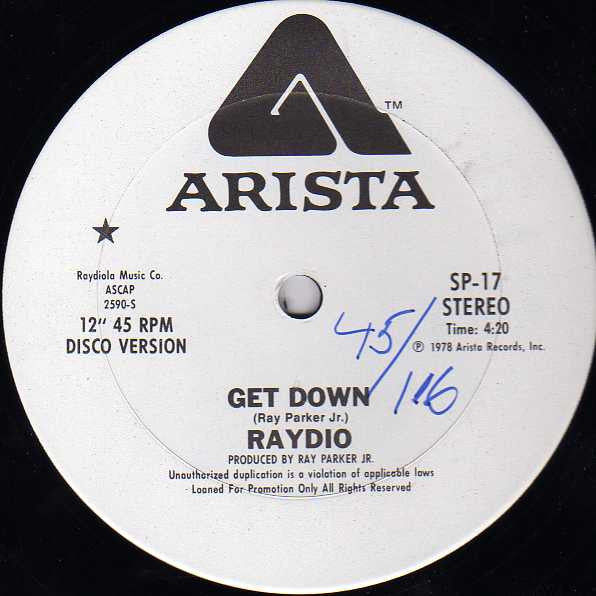 Raydio : Is This A Love Thing / Get Down (12", Promo)
