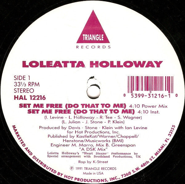 Loleatta Holloway : Set Me Free (Do That To Me) (12")