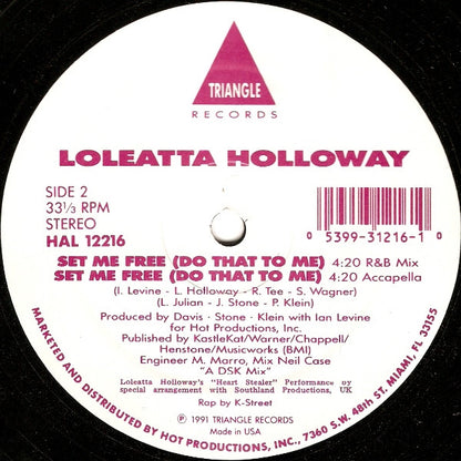Loleatta Holloway : Set Me Free (Do That To Me) (12")
