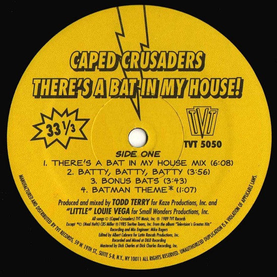 Caped Crusaders : There's A Bat In My House! (12")