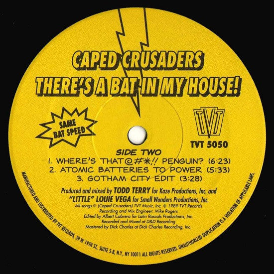 Caped Crusaders : There's A Bat In My House! (12")
