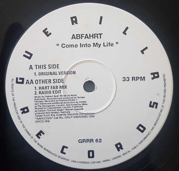 Abfahrt : Come Into My Life (12")