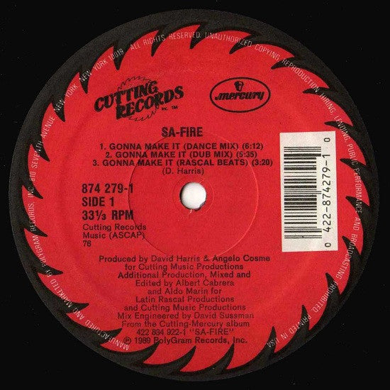 Sa-Fire* : Gonna Make It (12", Single)