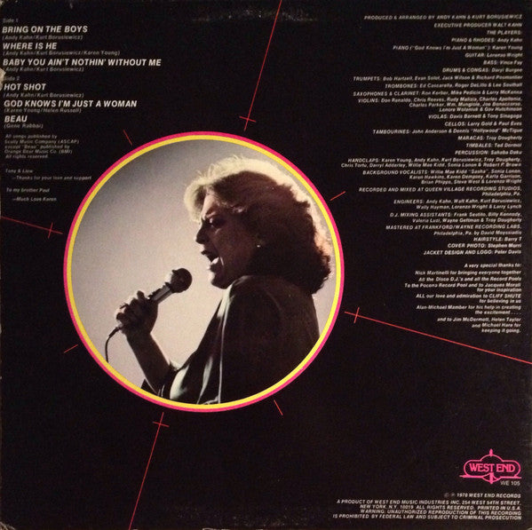 Karen Young : Hot Shot (LP, Album, Che)