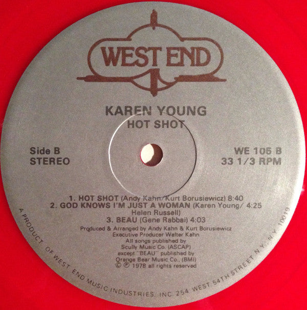Karen Young : Hot Shot (LP, Album, Che)