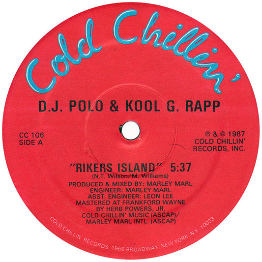 D.J. Polo & Kool G. Rapp* : Rikers Island (12")