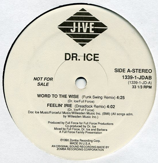 Doctor Ice : Word To The Wise (12", Promo)