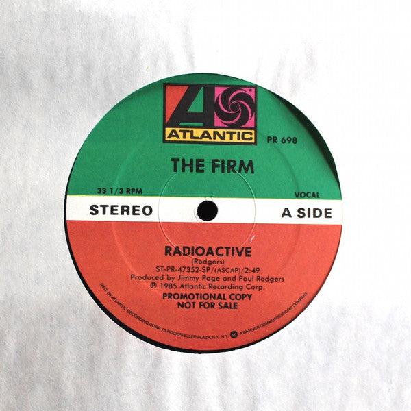The Firm (7) : Radioactive (12", Promo)