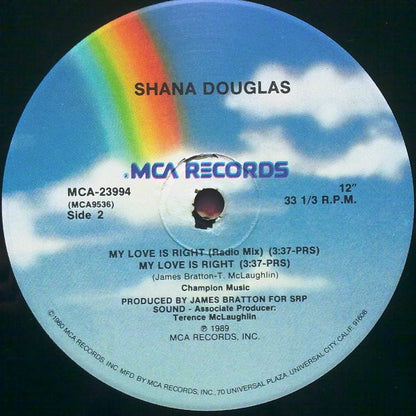 Shana Douglas : My Love Is Right (12")