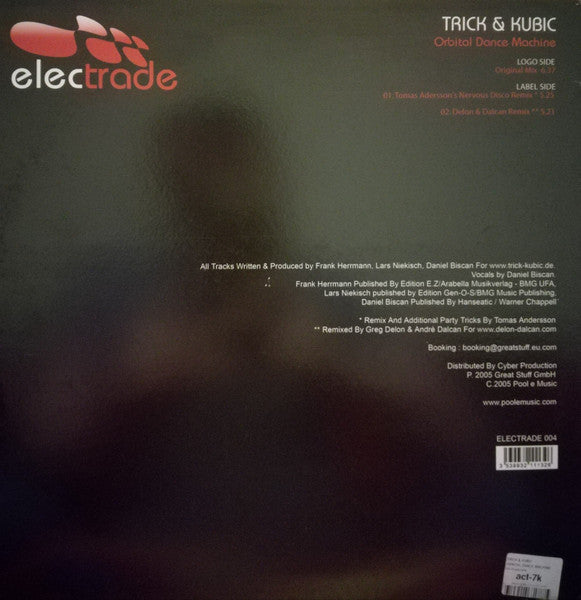 Trick & Kubic : Orbital Dance Machine (12")