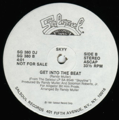 Skyy : Movin' Violation / Get Into The Beat (12", Single, Promo)