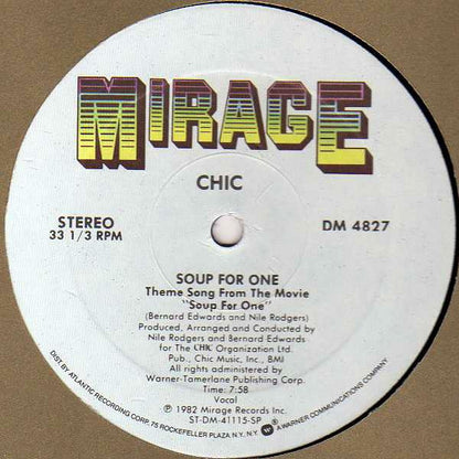 Chic : Soup For One / Burn Hard (12")