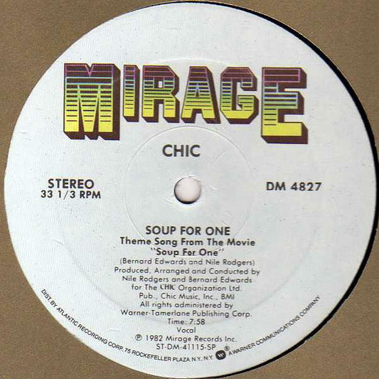 Chic : Soup For One / Burn Hard (12")