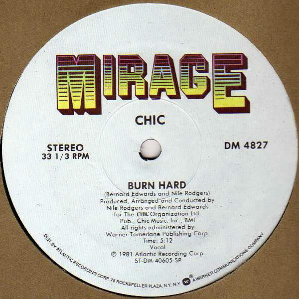 Chic : Soup For One / Burn Hard (12")