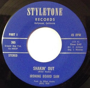 Ironing Board Sam : Shakin' Out (7", Single)
