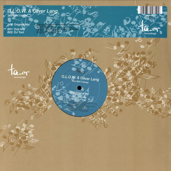 G.L.O.W. & Oliver Lang : You Don't Know (12")