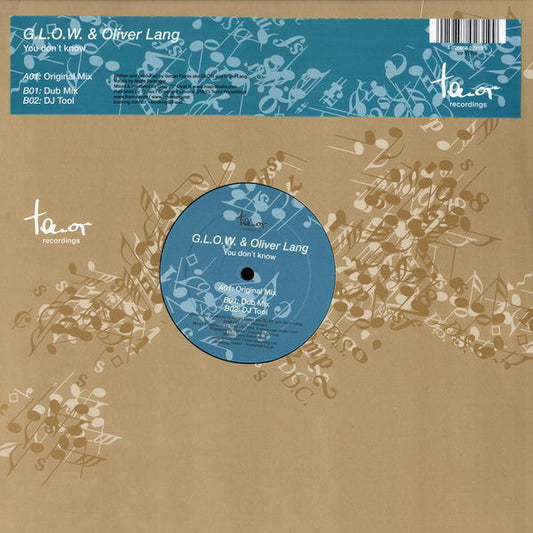G.L.O.W. & Oliver Lang : You Don't Know (12")