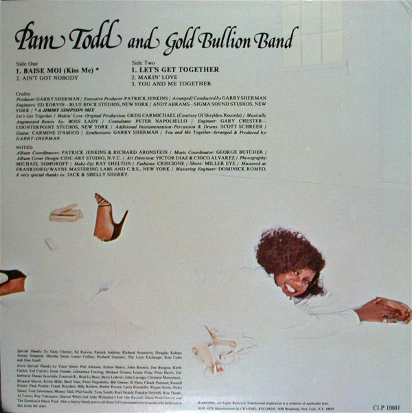 Pam Todd & Gold Bullion Band : Together (LP, Album)
