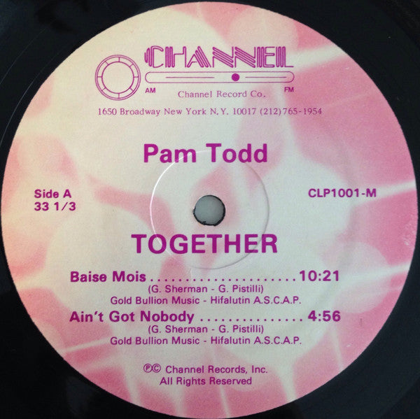 Pam Todd & Gold Bullion Band : Together (LP, Album)