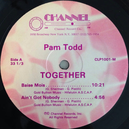 Pam Todd & Gold Bullion Band : Together (LP, Album)