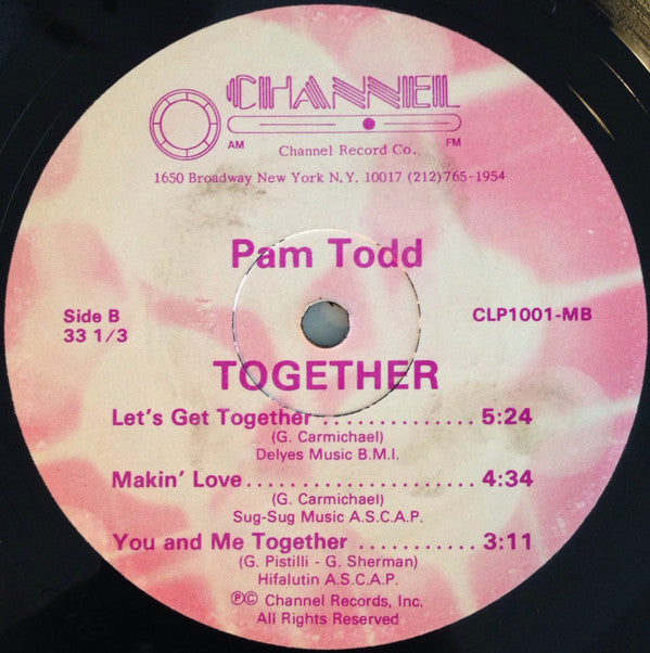 Pam Todd & Gold Bullion Band : Together (LP, Album)