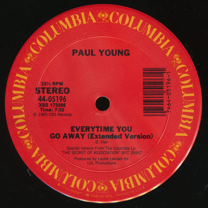 Paul Young : Everytime You Go Away (12")