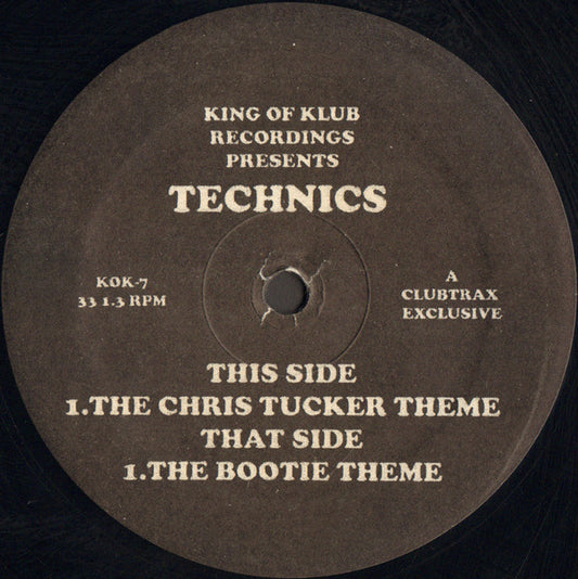 DJ Technics : The Chris Tucker Theme / The Bootie Theme (12")