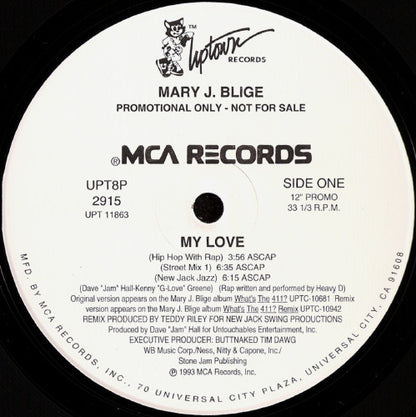 Mary J. Blige : My Love (12", Promo)