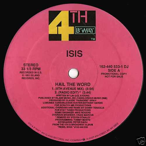 Isis (3) : Hail The Word (12", Promo)