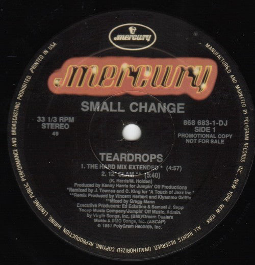Small Change : Teardrops (12", Promo, 49 )