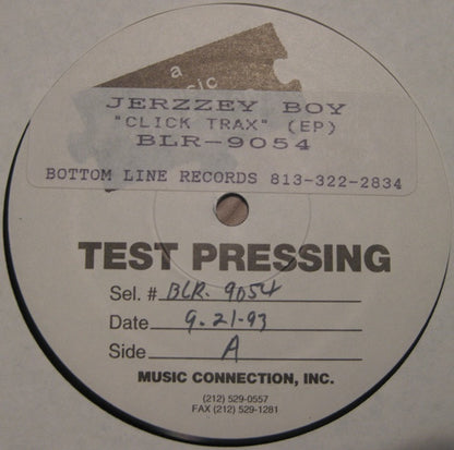 Jerzzey Boy : Click Trax (12", EP, TP)