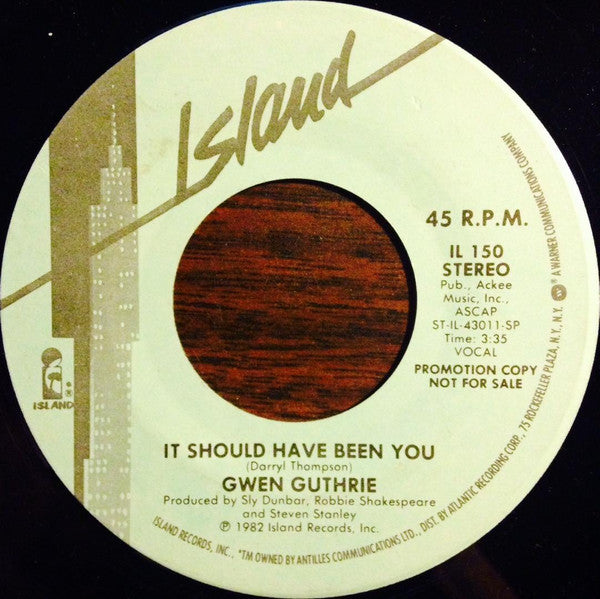 Gwen Guthrie : It Should Have Been You (7", Promo)