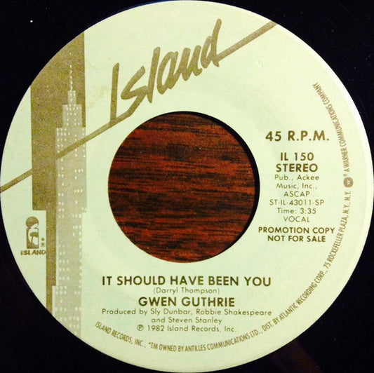 Gwen Guthrie : It Should Have Been You (7", Promo)