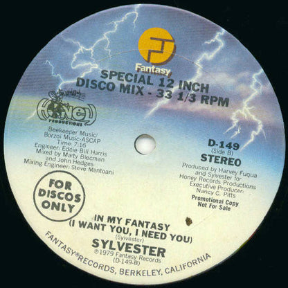 Sylvester : Can't Stop Dancing (12", Promo)