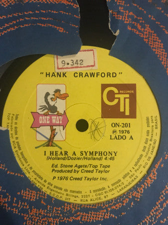 Hank Crawford : I Hear A Symphony  (7", Single)