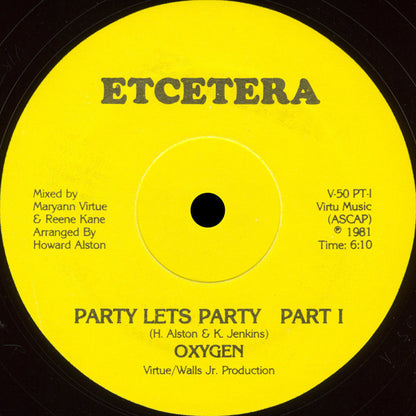 Oxygen (6) : Party Let's Party (12")