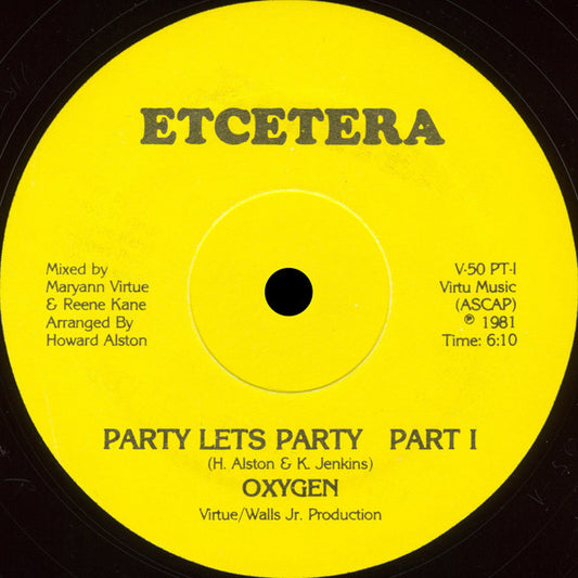Oxygen (6) : Party Let's Party (12")