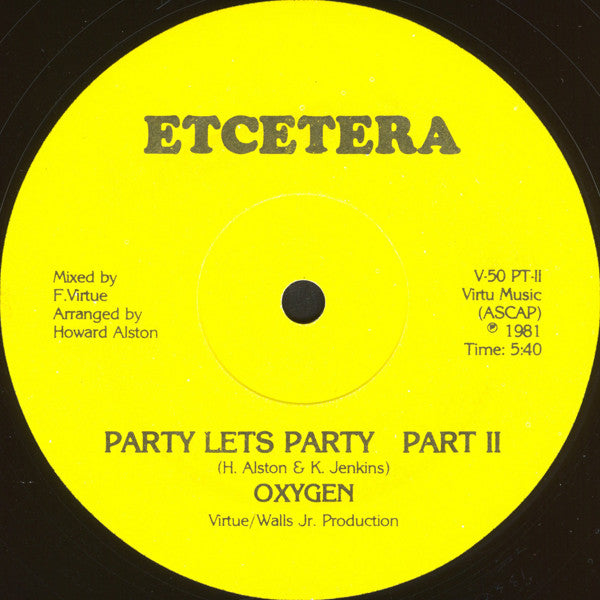 Oxygen (6) : Party Let's Party (12")