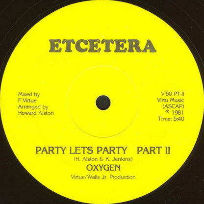 Oxygen (6) : Party Let's Party (12")