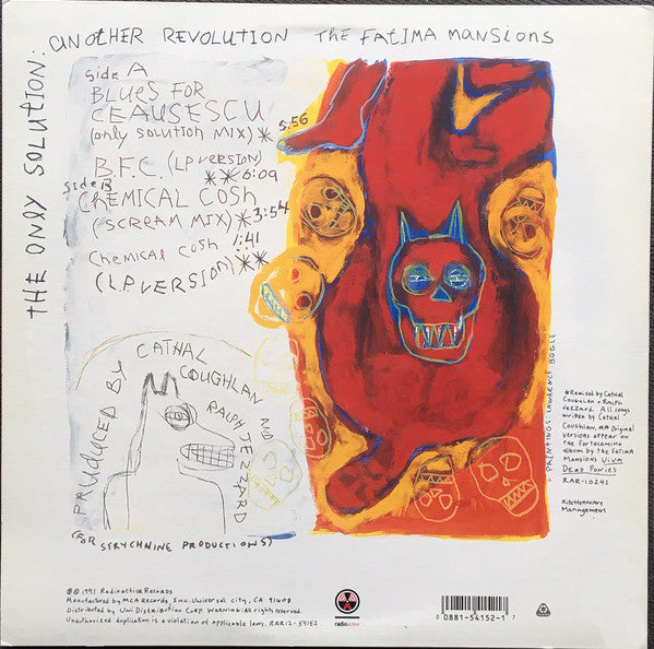 The Fatima Mansions : The Only Solution: Another Revolution (12")